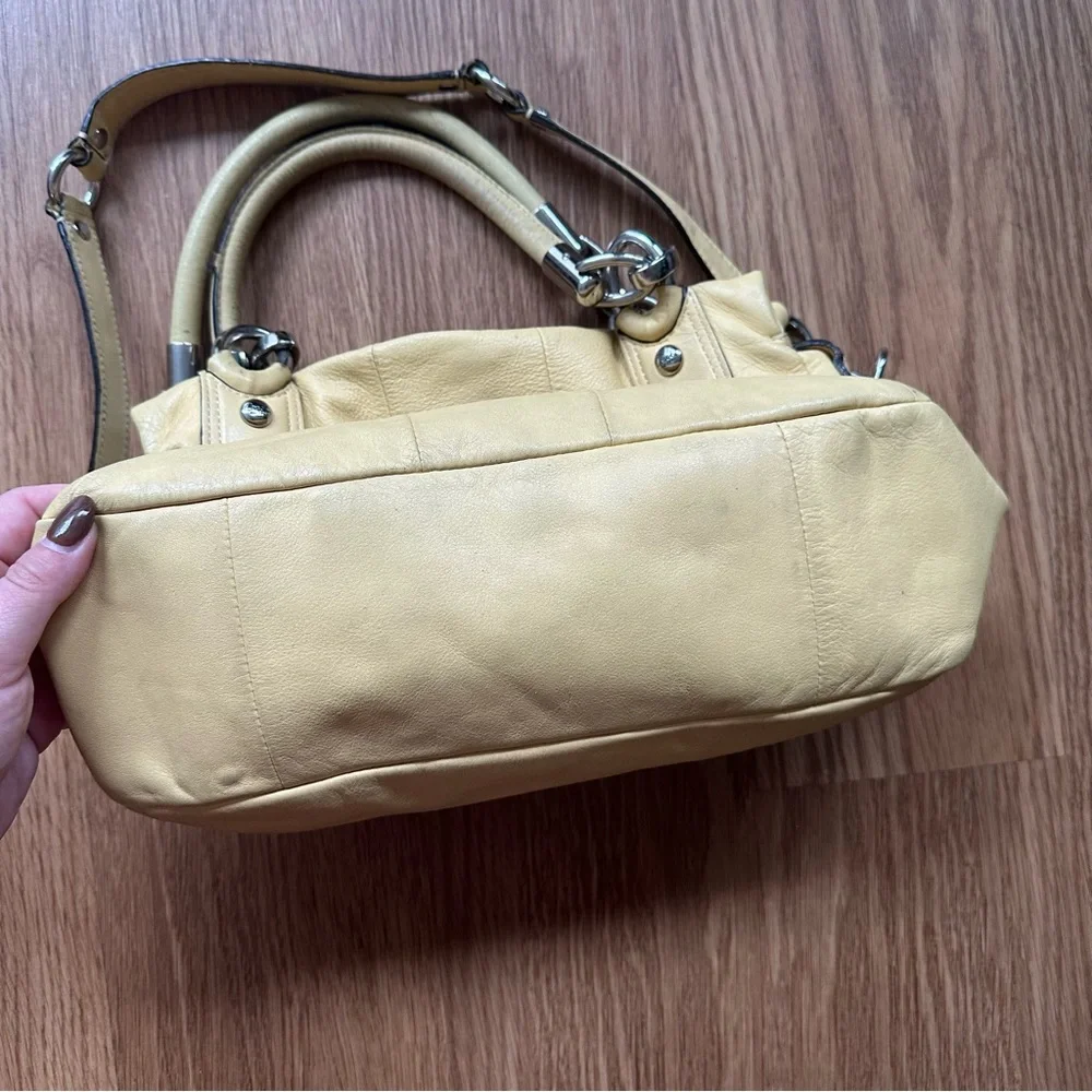 Vintage Yellow Coach Bag